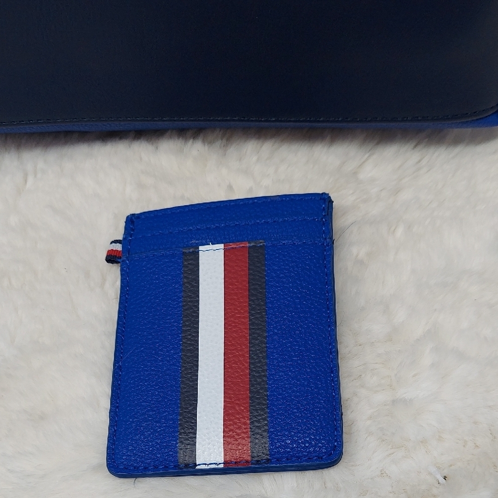 Tommy Hilfiger Royal Blue Tote Bag with Matching Wallet - Picture 6 of 9